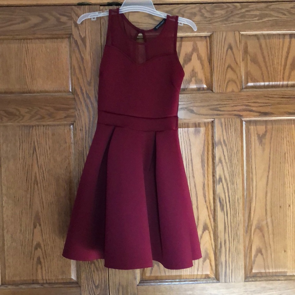 Maroon dress by Daylight/Prom Girl